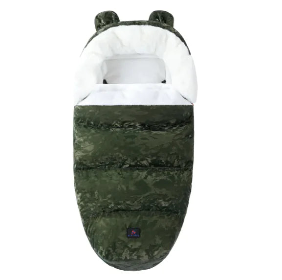 Baby Soft Flower Sleeping Bag with Fur Collar