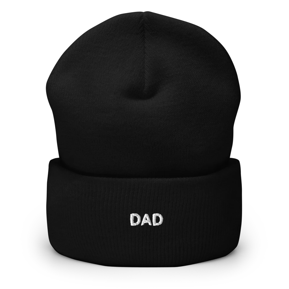 Dad Embroidery Cuffed Beanie