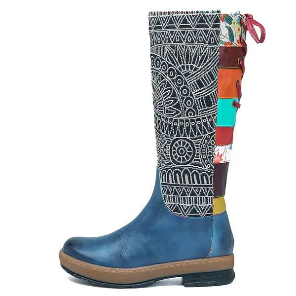 Handmade Genuine Leather Bohemian Long Boots