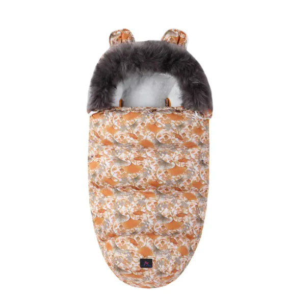 Baby Soft Flower Sleeping Bag with Fur Collar
