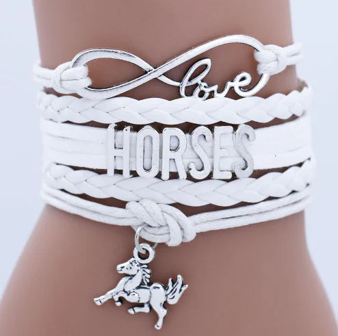 Handmade Multilayer Braided Letter Bracelet
