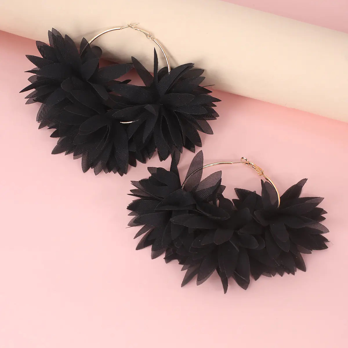 Handmade Personalized Chiffon Petal Earrings (Wholesale)