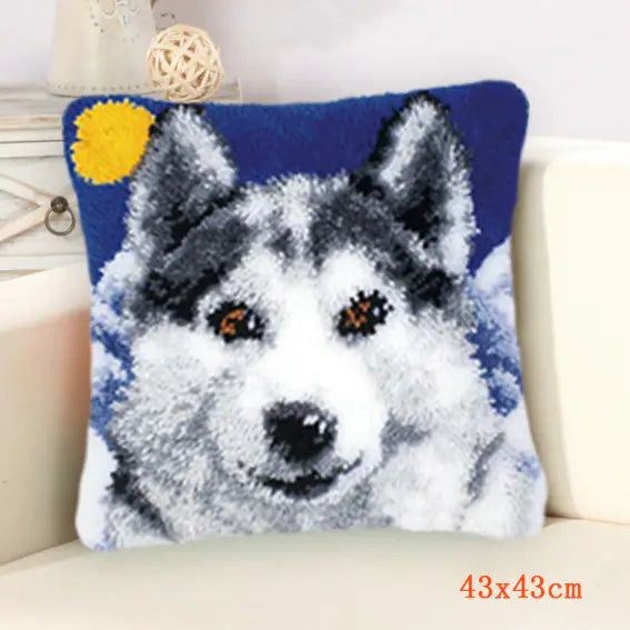 Handmade Wool Embroidered Pillow DIY Kit