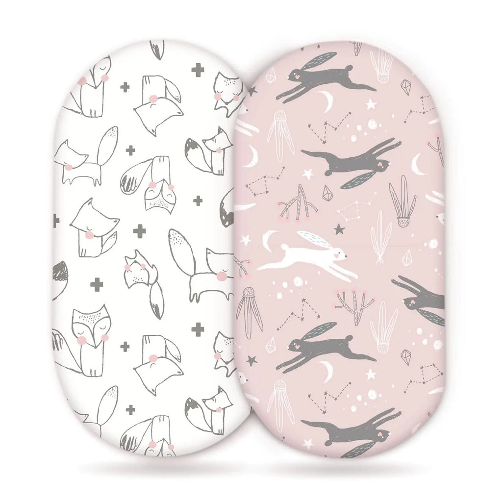 Elastic Printed Fitted Sheet for Baby Cradle & Changing Table