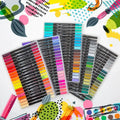 Dual-Head Watercolor Markers 24 Colors Set