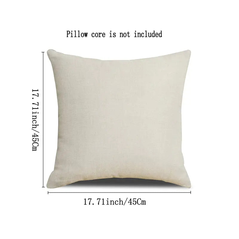 4pcs Linen Autumn Pumpkin Throw Pillow Covers 18x18"