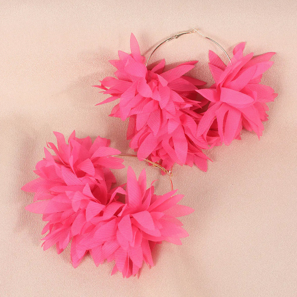 Handmade Personalized Chiffon Petal Earrings (Wholesale)