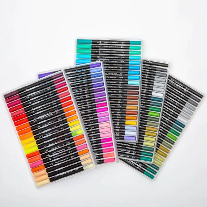 Dual-Head Watercolor Markers 24 Colors Set