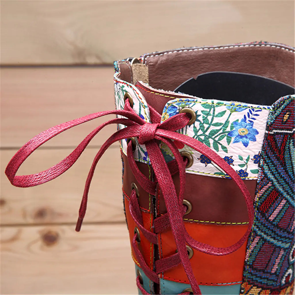 Handmade Genuine Leather Bohemian Long Boots