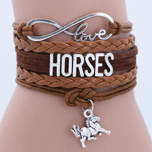 Handmade Multilayer Braided Letter Bracelet