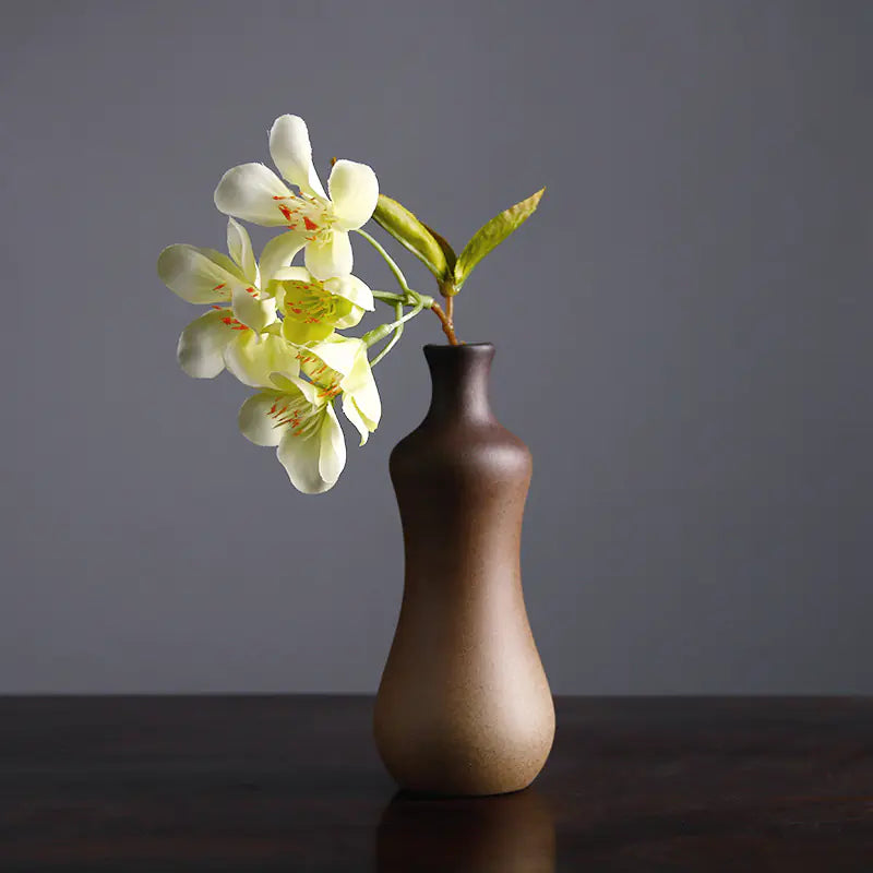 Vintage Ceramic Zen Flower Vase for Home Decor