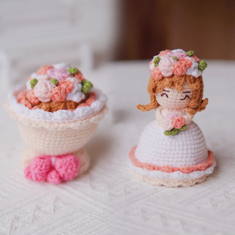 Handmade Wool Bridal Bouquet