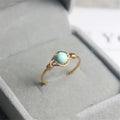 Handmade Natural Turquoise Fashion Ring