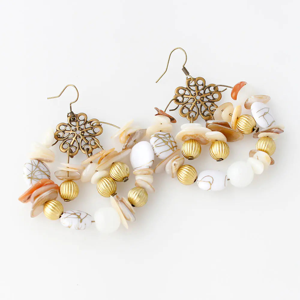 Bohemian Style Handmade Colorful Beaded Earrings
