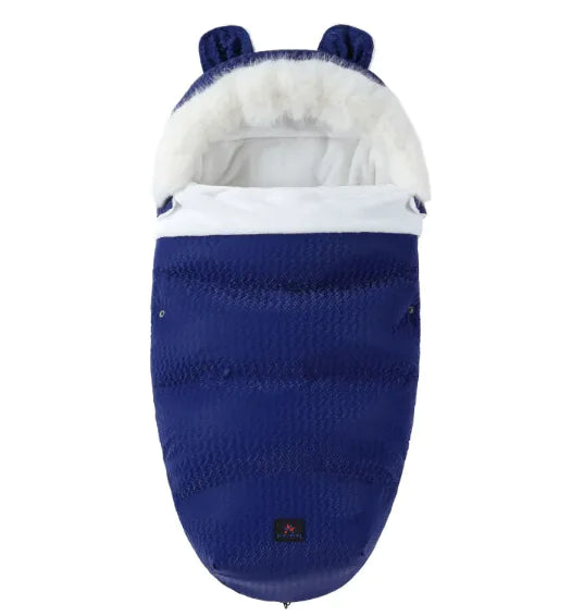Baby Soft Flower Sleeping Bag with Fur Collar