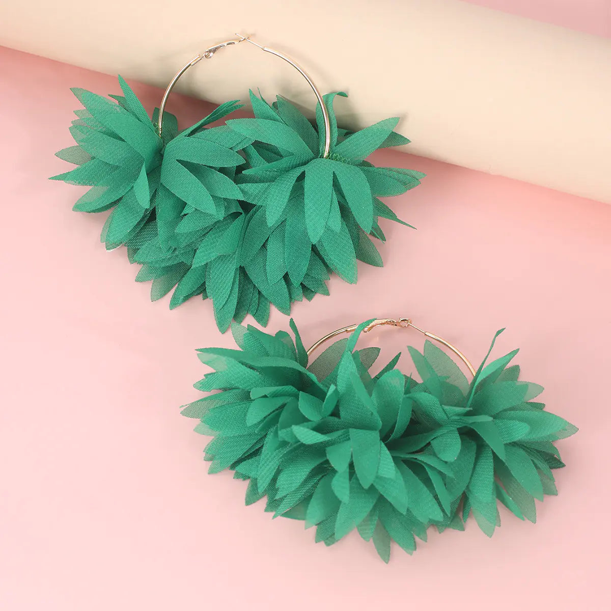 Handmade Personalized Chiffon Petal Earrings (Wholesale)
