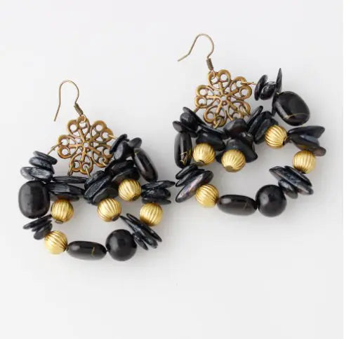 Bohemian Style Handmade Colorful Beaded Earrings