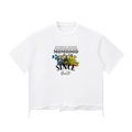 Momhood Snow Wash Raw-Hem Boxy T-shirt