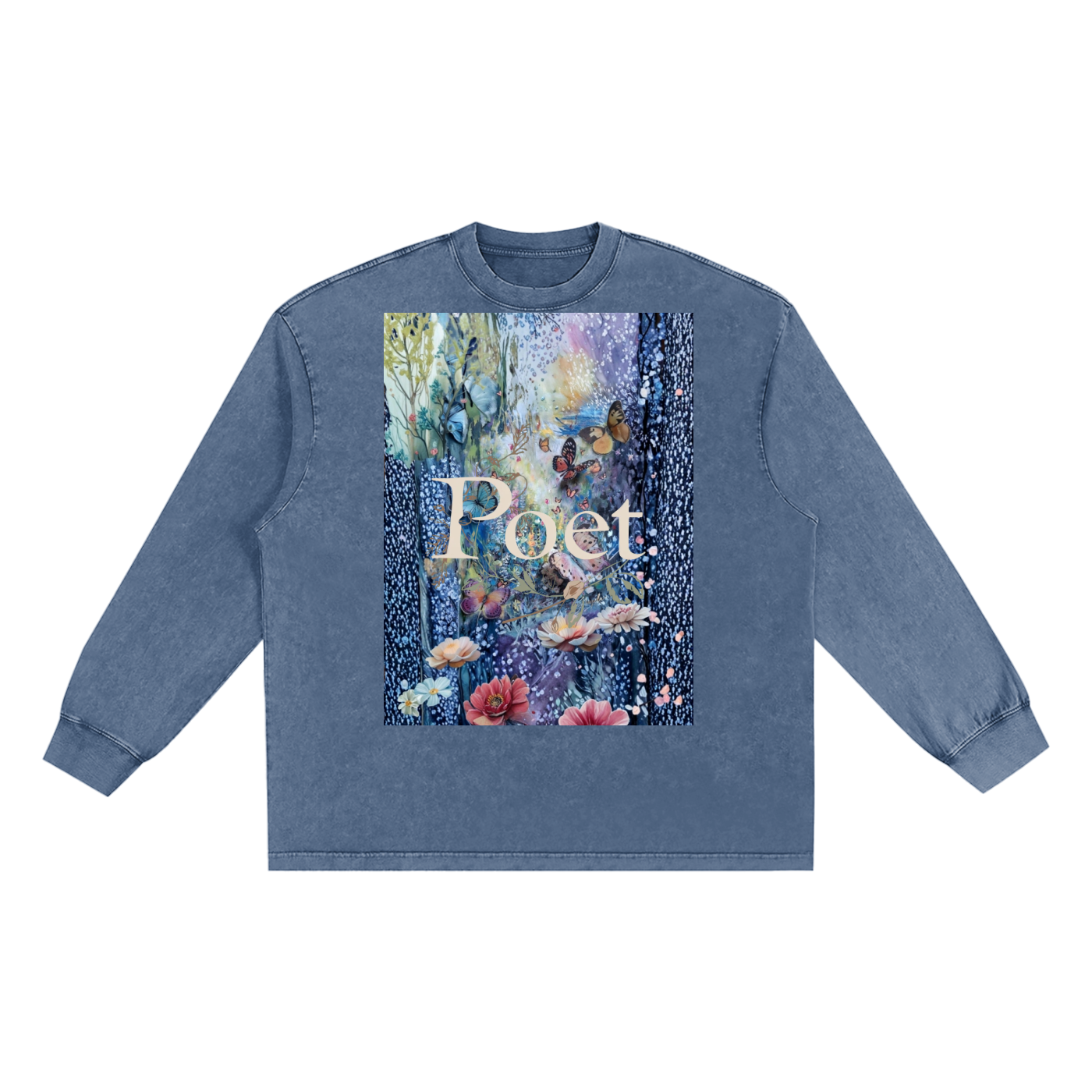 Snow Washed Frayed Edge T-Shirt