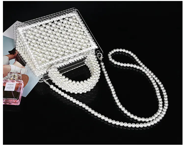 Handmade Beaded Pearl Bag