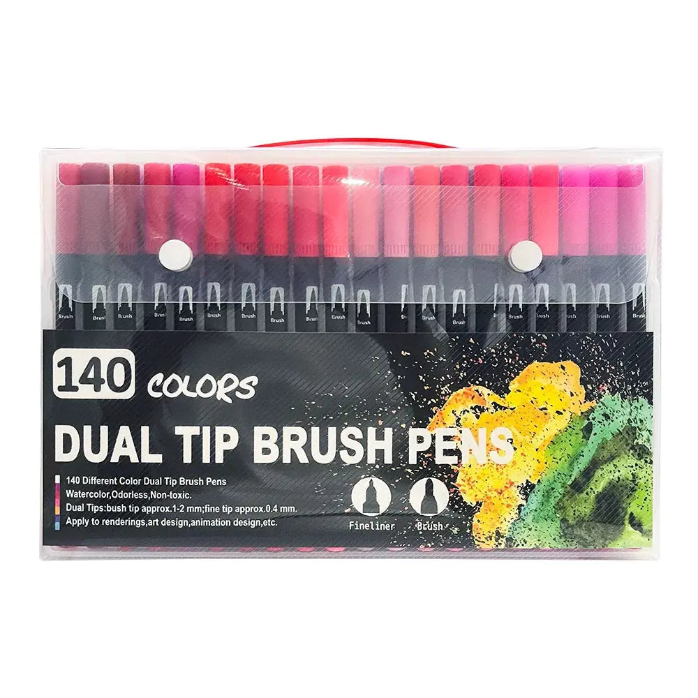 Dual-Head Watercolor Markers 24 Colors Set