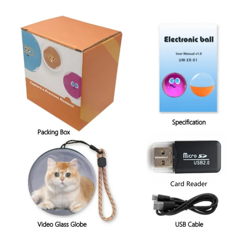 Glass Video Globe – Playable Video Gift Sphere for Valentine’s Day Birthday and Christmas