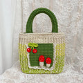 Handmade Sunflower Yarn Woven Handbag