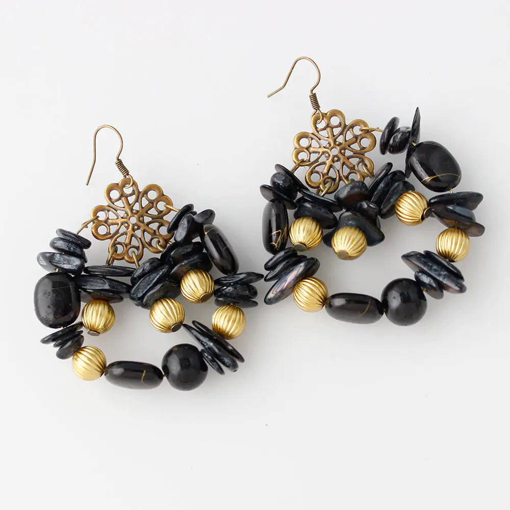 Bohemian Style Handmade Colorful Beaded Earrings