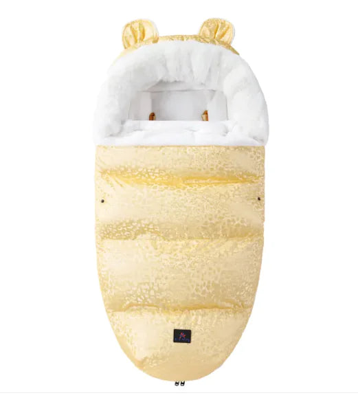 Baby Soft Flower Sleeping Bag with Fur Collar
