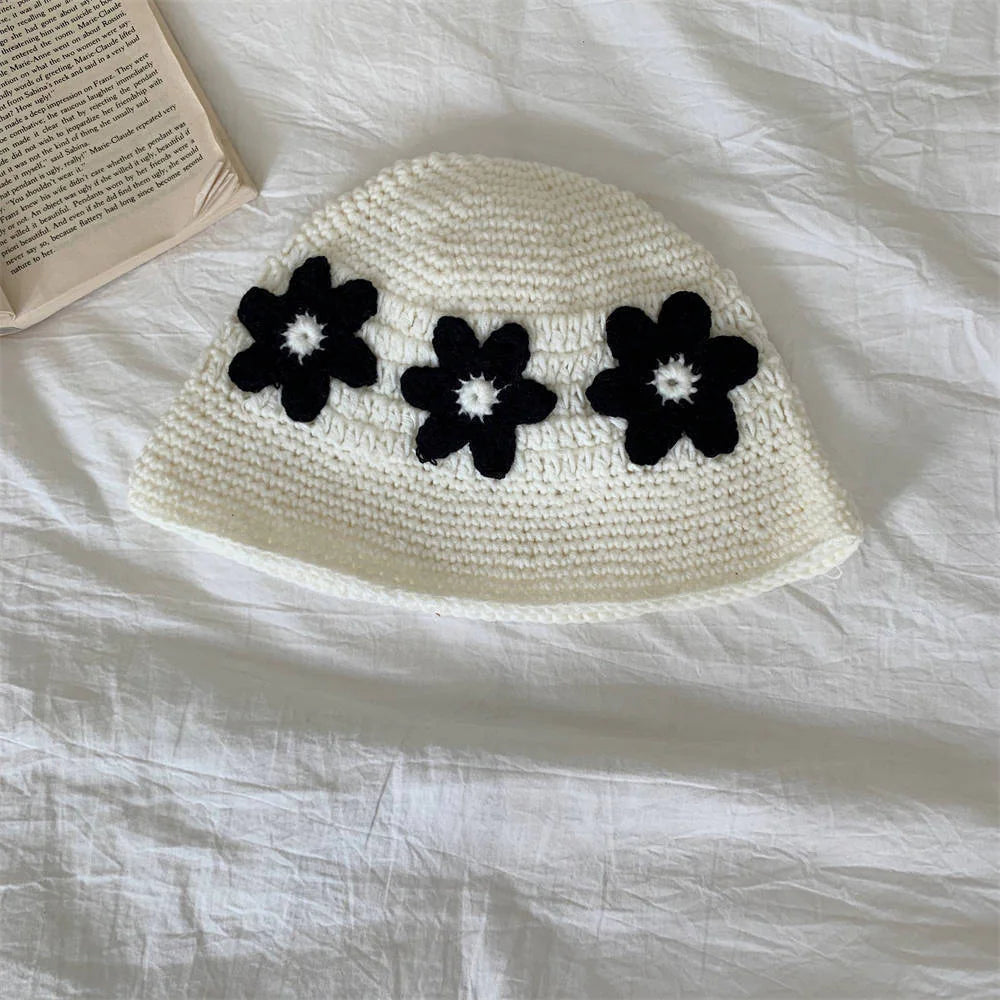 Retro Handmade Floral Bucket Hat