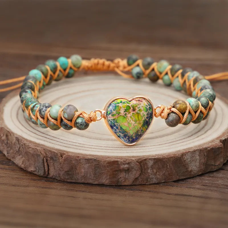 Handmade Love Stone Winding Bracelet