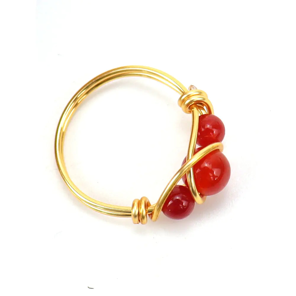 Adjustable Handmade Crystal Ring for Women
