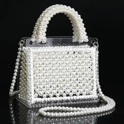 Handmade Beaded Pearl Bag