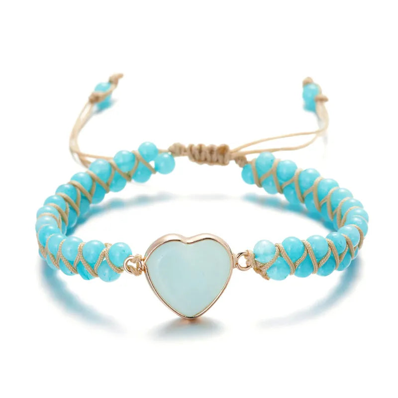 Handmade Love Stone Winding Bracelet