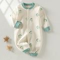 Infants And Toddlers One-piece Climbing Suit Valentine's Day Love Printed Clothes Headband Two-piece Set