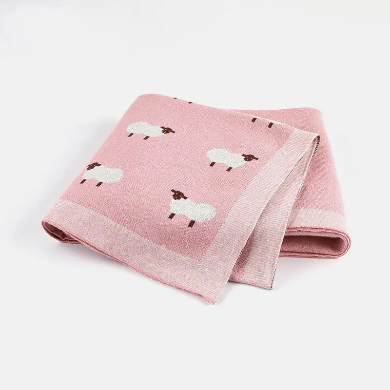 Windproof Baby Sheepskin Blanket Cover