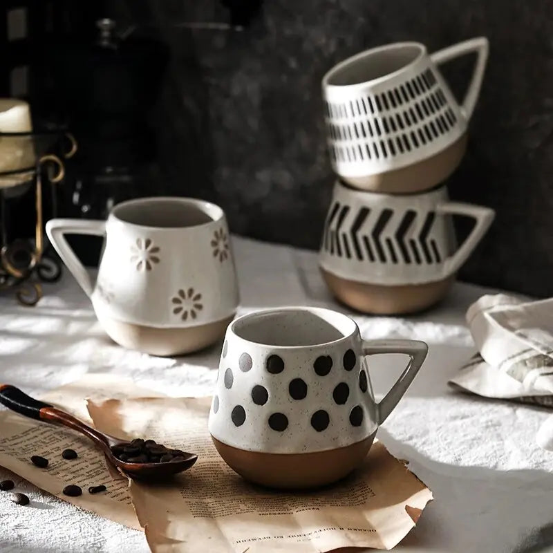 Unique Large Capacity Handmade Ceramic Mug
