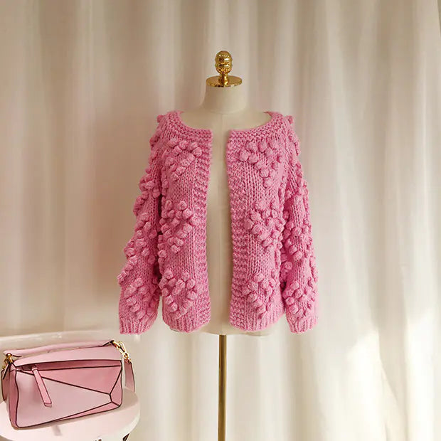 Handmade Matching Mother-Daughter Sweater Cardigans