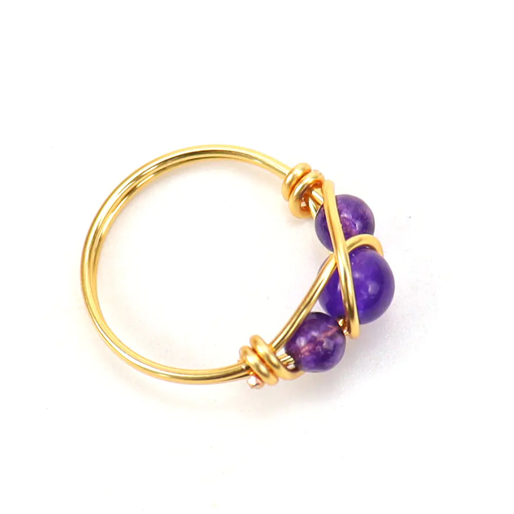 Adjustable Handmade Crystal Ring for Women