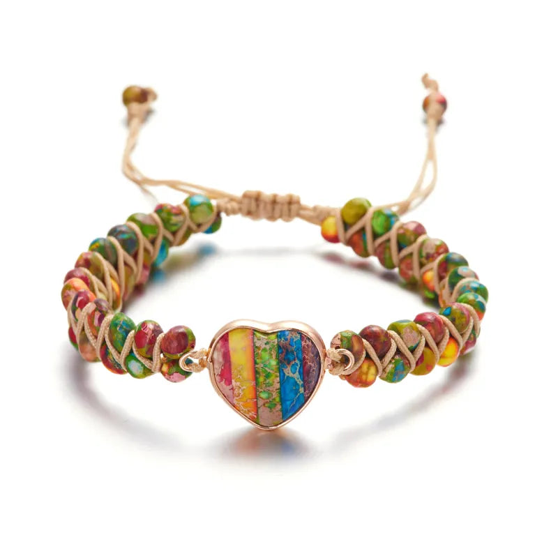 Handmade Love Stone Winding Bracelet