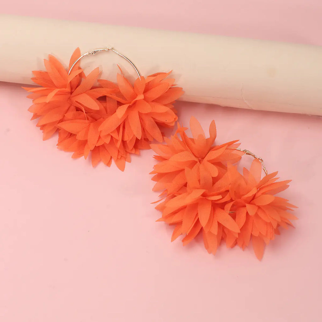 Handmade Personalized Chiffon Petal Earrings (Wholesale)