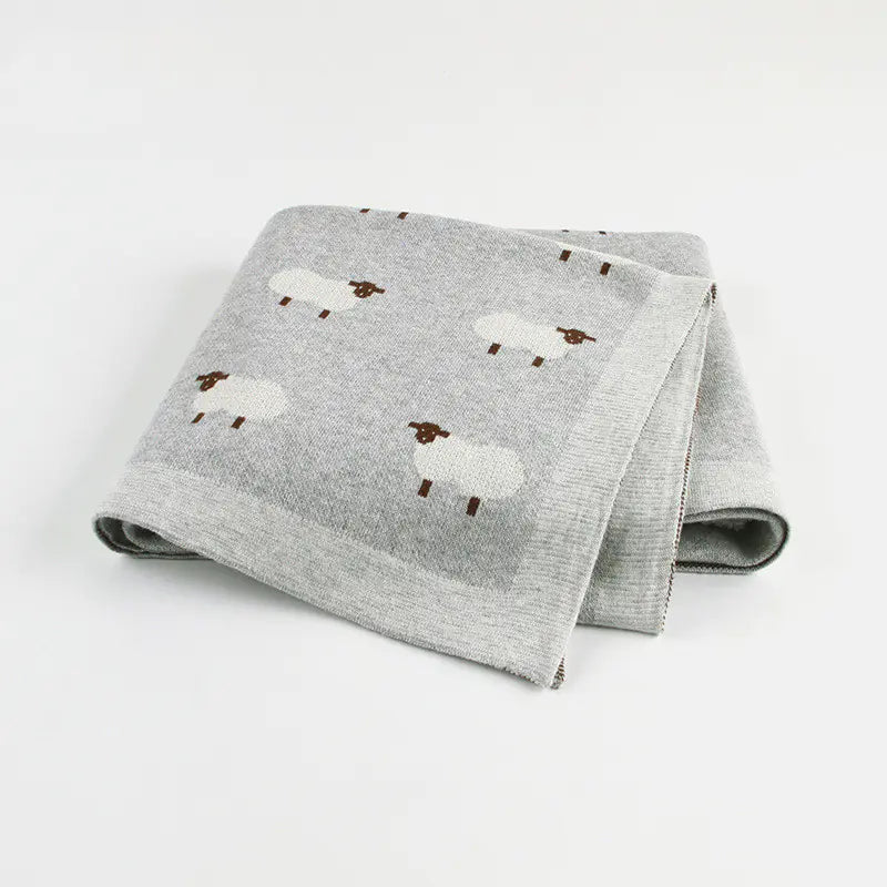 Windproof Baby Sheepskin Blanket Cover