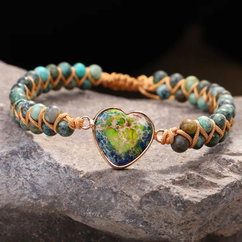 Handmade Love Stone Winding Bracelet