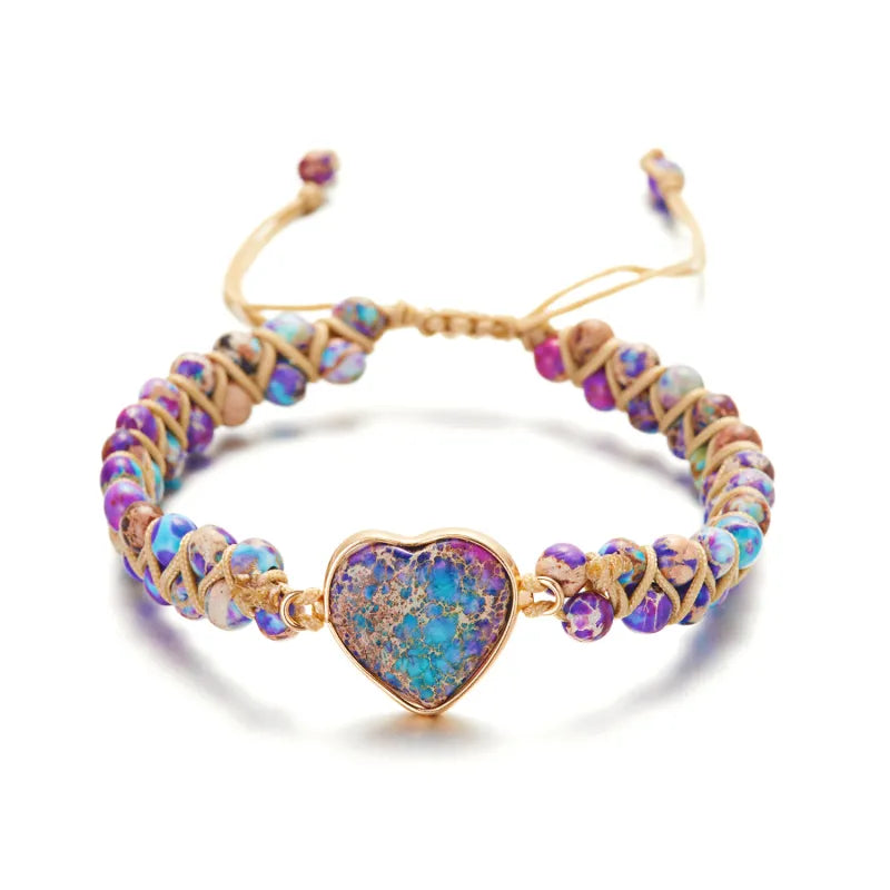 Handmade Love Stone Winding Bracelet