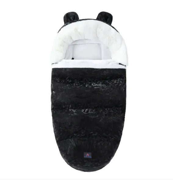 Baby Soft Flower Sleeping Bag with Fur Collar