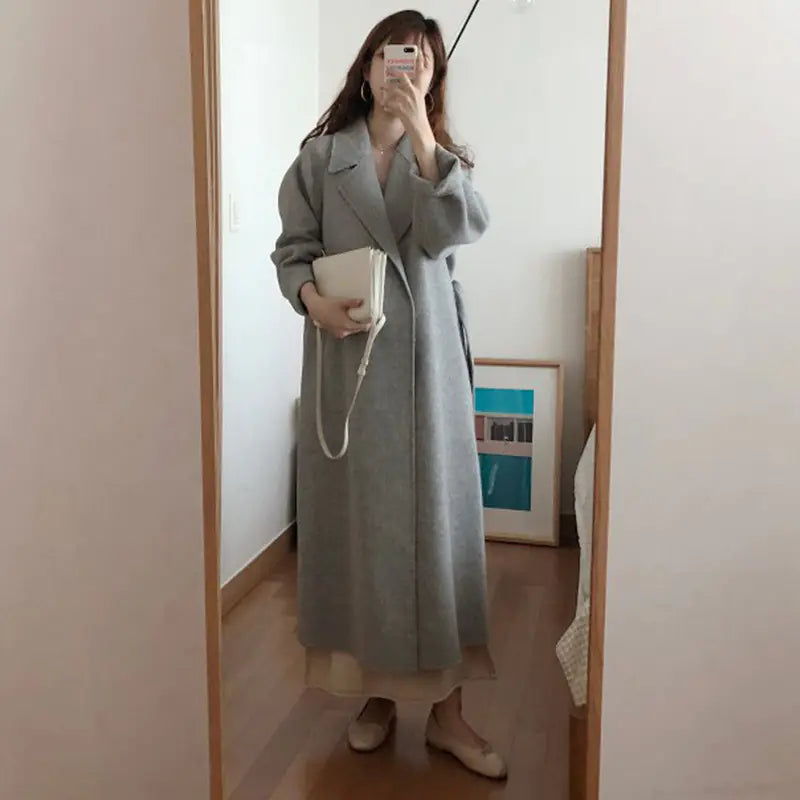 Vintage Handmade Wool Blend Overcoat